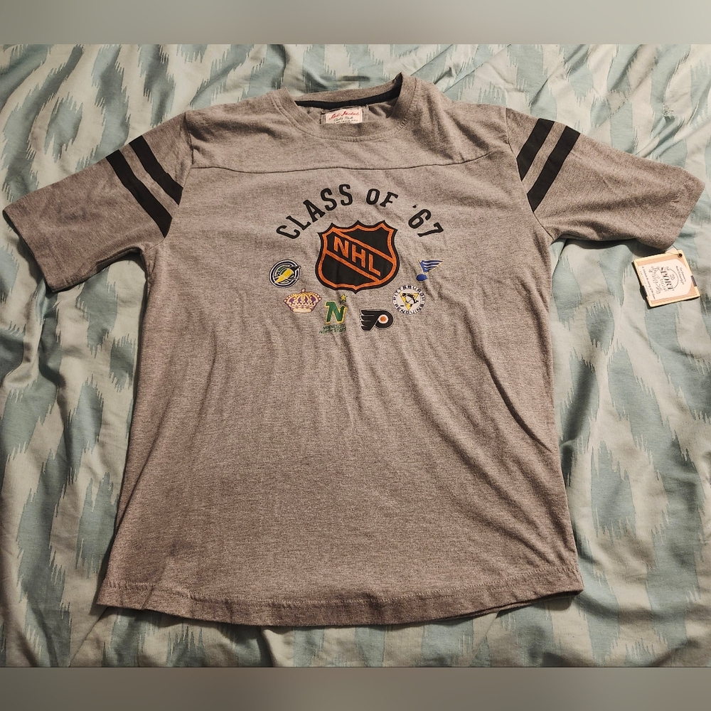 Vtg Red Jacket NHL Hockey T-shirt Gray Short‎ Sleeve Retro 90’s NWT Men's Size M